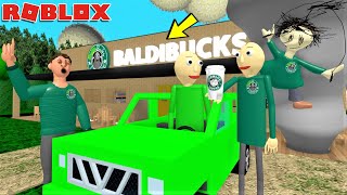 🌪BALDI DRIVES THROUGH BALDIBUCKS WITH A HURRICANE  The Weird Side of Roblox Baldis Basics RP [upl. by Yrrum]