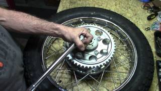 73 Honda CB750 Part 23 Rear Wheel Final Assembly [upl. by Hardden576]