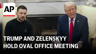 Trump and Zelenskyy hold Oval Office meeting [upl. by Danell]