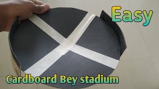 Cardboard Beyblade Stadium  How to make beyblade stadium at home with cardboard  GWP Creations [upl. by Ttayw]