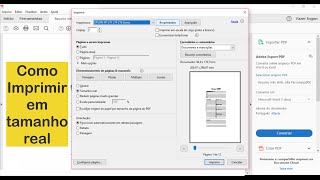 COMO IMPRIMIR EM TAMANHO REAL [upl. by Nnylirak]