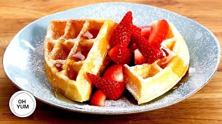 Professional Baker Teaches You How To Make WAFFLES [upl. by Cheyne]