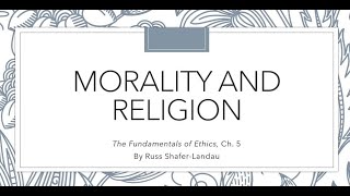 Morality and Religion  ShaferLandau [upl. by Stodder]