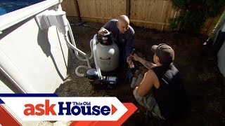 How to Wire an Above Ground Pool Pump  Ask This Old House [upl. by Enoryt]