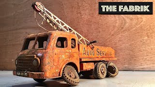 1964 Joustra Tow Truck  Full restoration  Antique rusty toy [upl. by Chapen981]