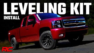 Installing 20072018 GM 1500 2inch Leveling Kit by Rough Country [upl. by Auqinat]