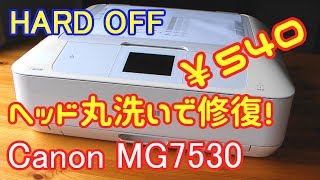 CanonプリンターMG7530のヘッドを丸洗いしてみた [upl. by Pevzner]