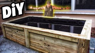 My NEW EPIC BACKYARD WOOD FISH POND [upl. by Madonna]