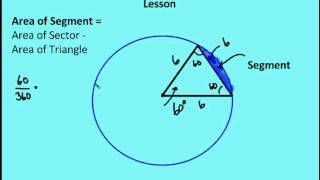 116 Areas of Circles Sectors amp Segments Lesson [upl. by Zysk]