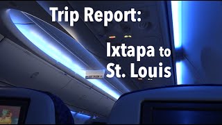 TRIP REPORT  United Airlines 737900 ERJ145 Ixtapa to St Louis [upl. by Rosemonde]