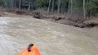 Kayaking the Penatangore River Kincardine Ontario March 1524 part 1 [upl. by Idham]