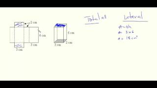 Lateral and Total Surface Area Rectangular Prism [upl. by Carrick133]