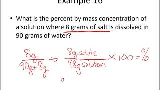 Percent by Mass Concentration Calculations [upl. by Bernete]