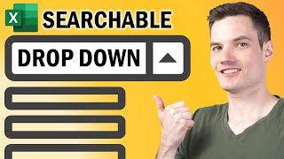 🔎 How to Create Searchable Drop Down List in Excel [upl. by Lucie]