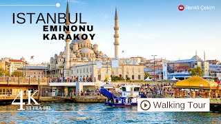 4K Istanbul Eminönü Karaköy Virtual Walking Tour  May 2024 [upl. by Annemarie902]