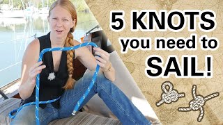 Learn 5 KNOTS for Sailing Capable Cruising Guides [upl. by Annawoj]