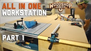 Building the ultimate ALLINONE woodworking station  PART 1 [upl. by Niatirb]