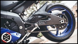 INSTALLING CHAIN amp SPROCKETS on the R6 so fast now [upl. by Samid]