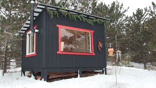 Simple off grid cabin  part 3 Behind the scenes [upl. by Aihsenrad872]