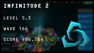 Infinitode 2  Level 53 Wave 166 986784 Score [upl. by Singleton]