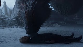 Dragon Fire Iron Throne  Death Daenerys Targeryan  Got S8E6 [upl. by Ozzie]