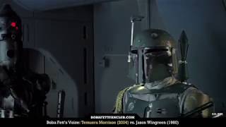 Boba Fetts Voice Temuera Morrison 2004 vs Jason Wingreen 1980 [upl. by Jerrome]