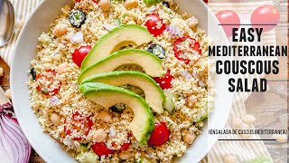 Mediterranean Couscous Salad  Couscous you Literally Can´t Resist [upl. by Michell]