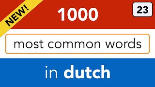 Learn to speak Dutch  Lesson 23  verbs in Dutch [upl. by Roobbie]