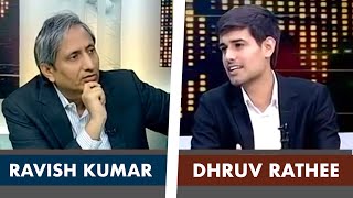 Ravish Kumar Interviews Dhruv Rathee on NDTV Prime Time  Full Interview [upl. by Fenton]