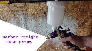 Harbor Freight HVLP Spray Gun Setup [upl. by Belita]