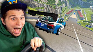 Mit 300kmh über die XXL AUTO SPRUNGSCHANZE  BeamNG [upl. by Amadas507]