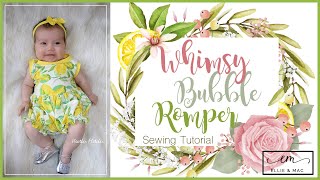 EASY Romper Sewing Tutorial For Babies [upl. by Filide]