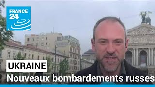 Nouveaux bombardements russes en Ukraine • FRANCE 24 [upl. by Goodrow]