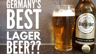 Warsteiner Premium Lager Beer Review  Brauerei Warsteiner [upl. by Olonam]