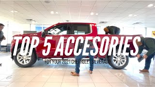 TOP 5 ACCESSORIES FOR YOUR 2021 CHEVY SILVERADO  BEST SELLERS AT CLIFF ANSCHUETZ CHEVROLET [upl. by Alvord]