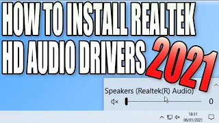 How To Install Realtek HD Audio Drivers In Windows 10 Tutorial [upl. by Yuji952]