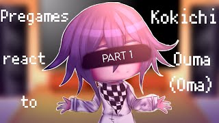 Pregame react to ingame Kokichi  DanganronpaV3  Gacha club  My AU Part 1 [upl. by Rehtse]