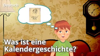 Kalendergeschichte Das sind die Merkmale – Deutsch  Duden Learnattack [upl. by Hewes]