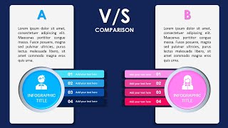 Comparison Slide in PowerPoint [upl. by Ellerehs861]