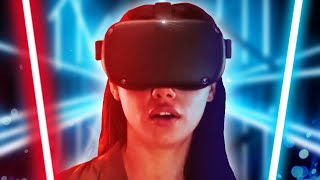 Oculus Quest  Beat Saber Gameplay [upl. by Tareyn]