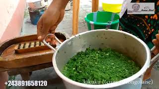 Cuisine congolaise Maman Mbudi a lambi pondu ya mosaka [upl. by Ahcsas893]