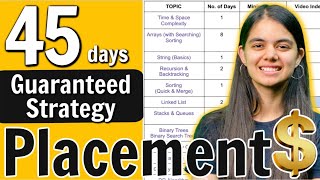 Placements  How to study in last 45 days  Step by Step Roadmap [upl. by Marasco]