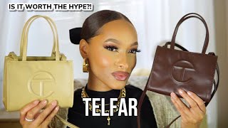 TELFAR SMALL SHOPPING BAG REVIEW  WHATS IN MY BAG [upl. by Raasch194]