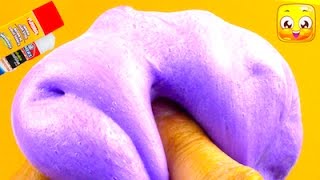 How To Make Fluffy Slime With Glue Stick DIY No Borax Eye Drops Baking Soda Liquid Starch [upl. by Auguste466]