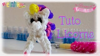 TUTO  Licorne  Poney Cheval en élastique Rainbow Loom [upl. by Rengaw462]