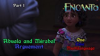 Encanto  Abuela and Mirabel Argument OneLine Multilanguage  Part 1 [upl. by Nomead881]