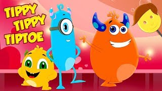 Tippy Tippy TipToe  Coco Beats Cartoons For Children  Nursery Rhymes by Kids Channel [upl. by Yelir691]