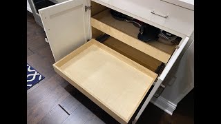 Installing Kitchen Cabinet PullOut Drawers [upl. by Yreva]