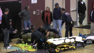 Pleasant Grove High School player knocked unconscious during basketball game Jan 6 2010 [upl. by Tanhya]