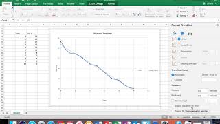 How to Find the Slope Using Excel Short Version [upl. by Haeel]